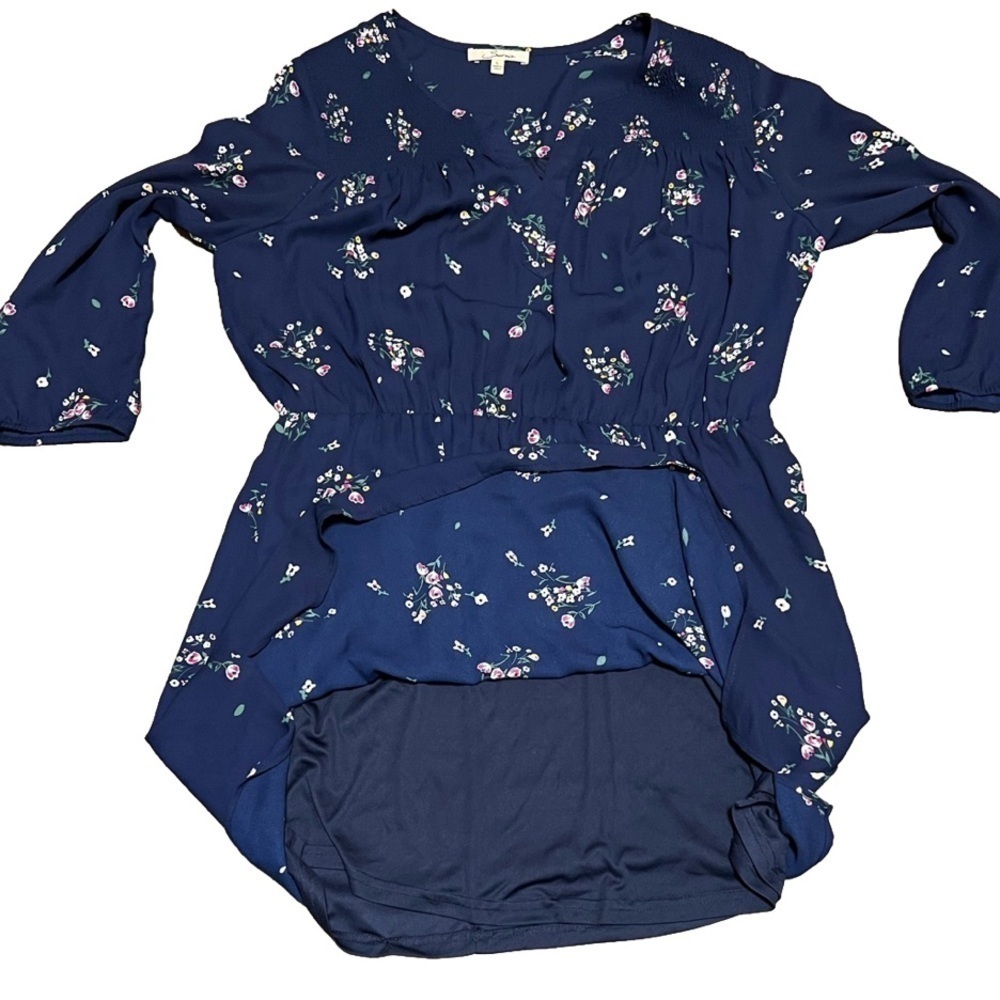 SEREIN Navy Floral Women’s Dress Size L - Picture 6 of 14